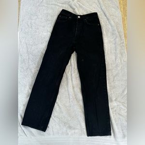 Zara black denim jeans